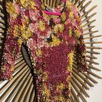 Vintage 90’s Bubble Top Red Floral Print Boho Stretchy OSFM NWT Size undefined Photo 5