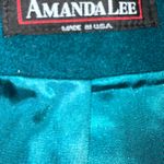 Pretty Vintage 90s Amanda Lee Full Length Teal Dress Coat! Blue Size 12 Photo 3