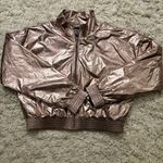 Victoria's Secret Victoria’s Secret Gold Metallic Sport Jacket/Bomber Jacket Size M Photo 3