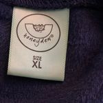 Honeydew Womens pullover crewneck sweater Long Sleeve size XL velour velvet Blue Photo 5