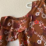 Charming Charlie Women’s Size XL Floral Print Cold Shoulder Top Photo 3