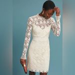 Monique Lhuillier ML Ivory Lace Sheath Dress, Size 0 NEW w/Tag Photo 3