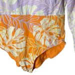 Calia Women’s Tummy Control Long Sleeve One Piece Swim Suit Size 10 Purple Photo 4