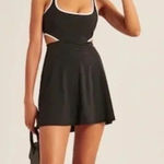 Abercrombie & Fitch Black and White Tennis Dress with Cutouts XS Petite Photo 0