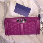 Rebecca Minkoff mini love clutch in Magenta Photo 3