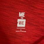 Me to We  Red Women's Short Sleeve Cut Out Top Size Small Photo 28