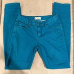 Free People FREE‎ People Women's Teal Skinny Jeans Size 26 Photo 0