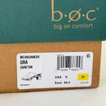 BOC Gina SlipOn Leather Crisscross Platform Sandals Sz 9 Chunky Brown Granny New Photo 9