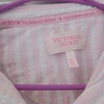 Victoria's Secret  vertical stripe sleep shirt top in pink and white size XS. Photo 4