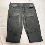 MOTHER Women’s Jeans Looker Ankle Fray In Last Chance Saloon Sz 28 Classic City Black Photo 4