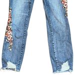 Abercrombie & Fitch Simone High Rise Ankle Denim Jeans Embroidered Floral 26/2 Photo 2