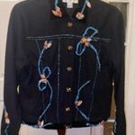 Women's Vintage Mary Frances Jacket Size M Black Size M Photo 0