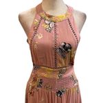 BP  Women's XS Pink Floral Halter Maxi Dress Summer Casual Photo 1