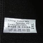 Latex waist cincher (#666) Black Size XL Photo 2