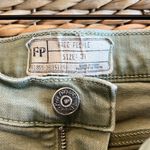 Free People Mid-Rise Distressed Camo Green Stretch Denim Ankle Jeans, 31 Photo 6