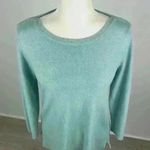 Carolyn Taylor  Light Blue Scoop Neck Sweater Size L Photo 1