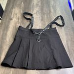 KILLSTAR  Black Skater Skirt with Zipper and Straps Photo 4