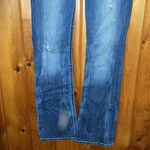 BKE denim Stella distressed jeans bootcut size 26x31 1/2 lighter western country Photo 4