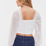 Forever 21 Sweetheart Ruched Crop Top Photo 3