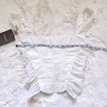 House Of CB  Eyelet Mesh Corset Top M - White Photo 3