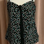 Croft & Barrow y2k fairy polka dot tankini - large Photo 0
