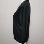 Ny&co black vneck chiffon trim ¾ sleeve catdigan size xl Photo 3