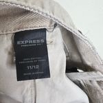 EXPRESS Precision Fit Cargo Pants 12 Y2K Vintage Embroidered Floral Crop Beige Photo 7