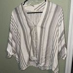 Sim & Sam , Gray and White Striped Blouse Photo 0