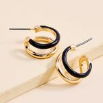 Francesca's Francesca’s Small Gold Hoop Earrings  Photo 2