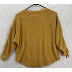 Max Studio Women's Round Neck Blouse Size XS Scrunch Sleeve Burnt Orange Photo 1