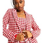 Missguided Misguided red and white checkered blazer with matching crop top set! New Photo 2