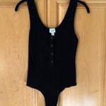 Evereve  Hallie Rib Henley Bodysuit Photo 0