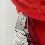 ONIA NWT ‎ Elena Halter One Piece Swimsuit in Red Rock Size Small Photo 3