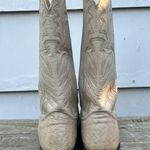 Nocona Boots Cowgirl Beige Cream Marbled Point Toe Western Style 76133 Size 6C Photo 4