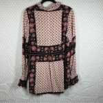 Free People  Pink Paisley‎ Floral Long Sleeve Top Photo 3