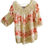 Anthropologie ✨2xHP✨ Boho Crochet Floral Top✨ Photo 0