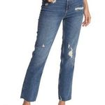 We The Free People High Waist Slim Ripped Stretch Ankle Cropped blue jeans 27 Photo 0