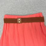 A Byer A. Byer Ruffle Trim Semi Sheer Midi Chiffon High Low Skirt size Small Photo 12