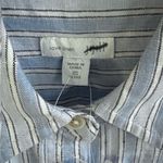 NWT J. Jill Love Linen 100% Linen Striped Roll Tab Sleeve Shirt Dress Petite XS Size undefined Photo 5
