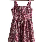 Band of the Free Corset Bodice Sweetheart Neckline Pink Floral Mini Dress Sz L Size L Photo 0