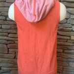 Lucky lotus lightweight sleeveless orange yoga zipper hoodie size XS Photo 2