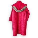 L.L.Bean Dark Red Ultrawarm Coat With Fur Trimmed Hood Photo 1