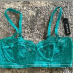 Lounge  Blossom Balcony Bralette lace Teal Green Photo 4