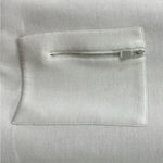 Max Mara  Leisure Tunic Top Long Sleeve V Neck Jersey Gray Zip Medium Quiet Luxury Photo 4