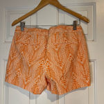 Banana Republic Hampton Fit Orange Patterned Women Shorts Photo 1