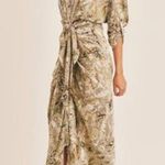 Olivaceous Snakeskin Dress Sz L Photo 2