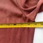 Ming Wang  Button Detail Contrast Trim Soft Knit Dress Auburn Brown Black chain M Photo 5