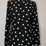 Kasper A.S.L Polka Dot Black White NWT Designer Blazer Jacket Size 4 Photo 5