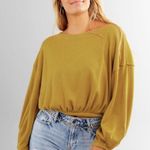 Free People ❤️ Cuddle Bubble Cropped Pullover Photo 2