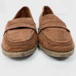 American Eagle Tan Faux Suede Loafers Shoes Photo 2
